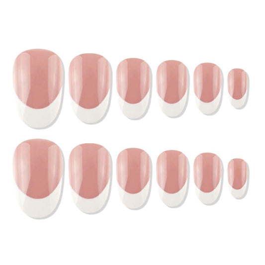 Shills Professional Reusable Press On Nails French Oval - SPN709
