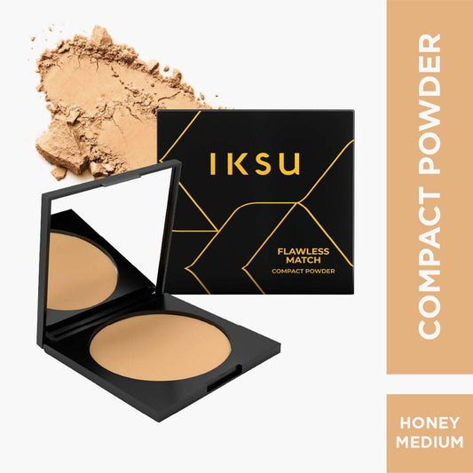 IKSU Flawless Match Compact Powder- Honey Medium