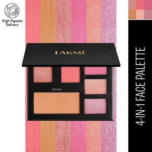 Lakme Glitterati 4 In 1 Face Palette - Day Queen
