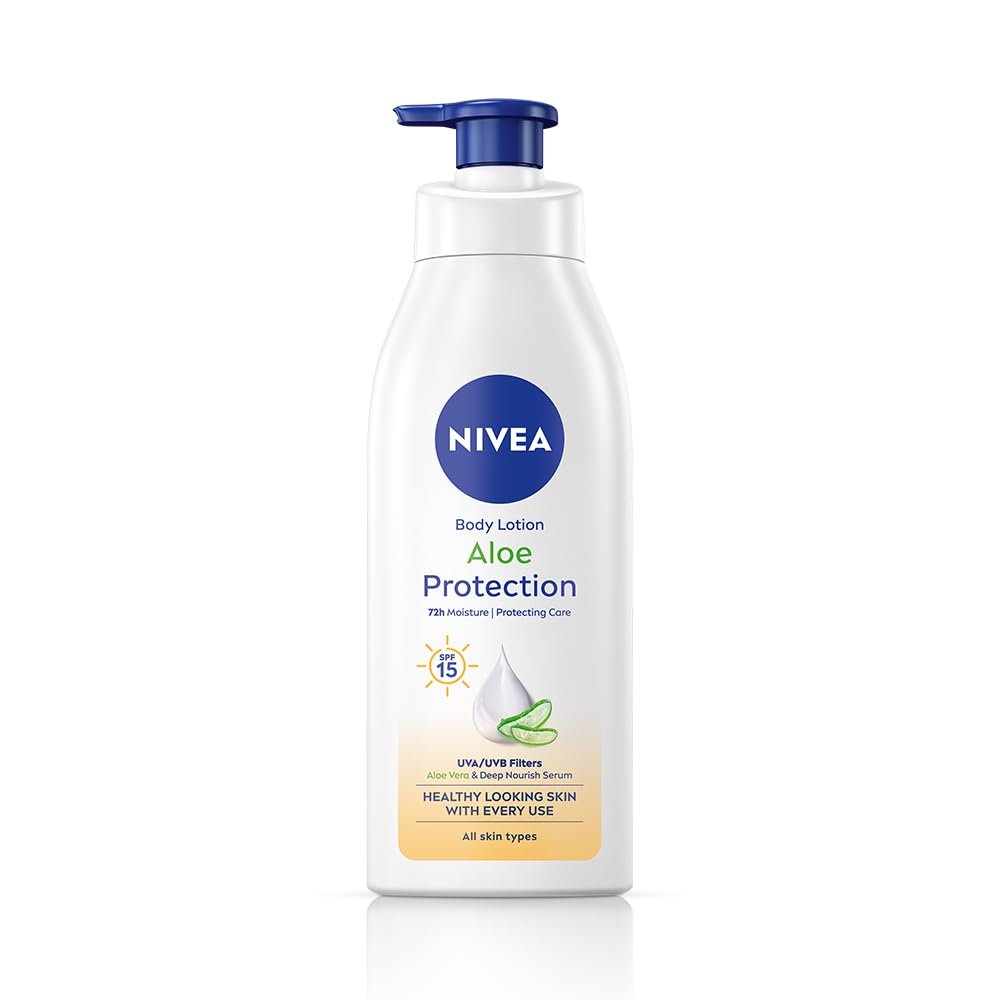 NIVEA Aloe Protection Lotion 200ml with SPF 15 & Hyaluronic Acid