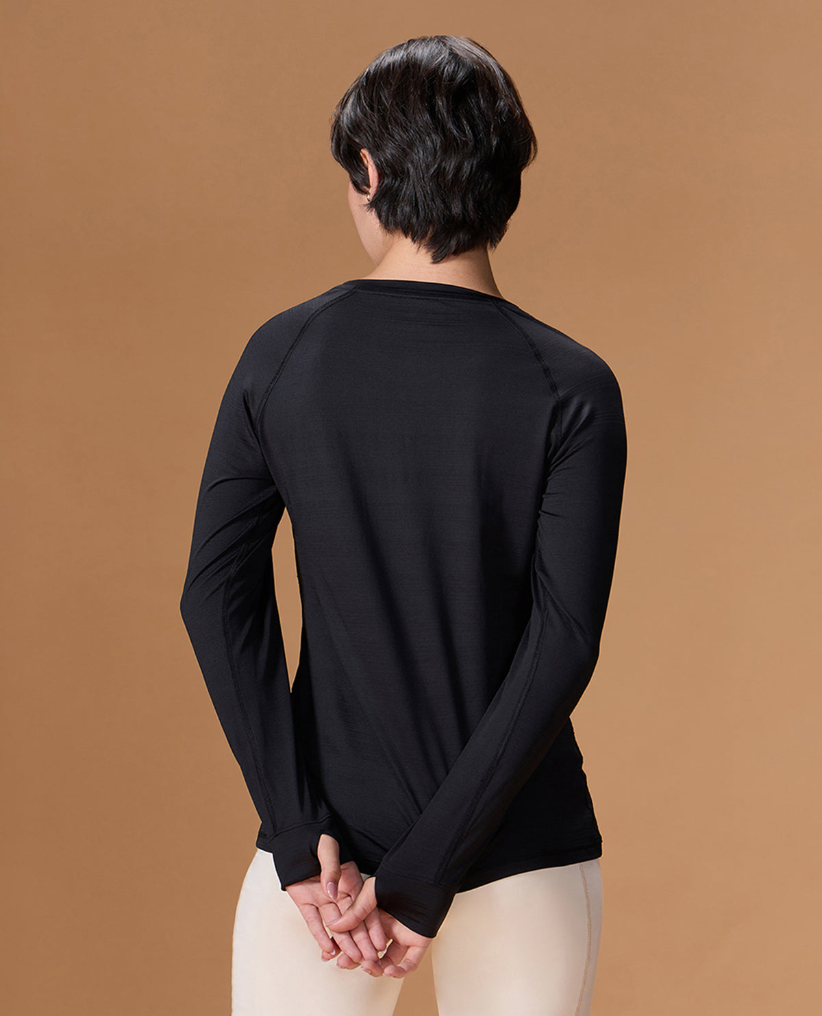 Regular Fit Basic Full Sleeve Top Black