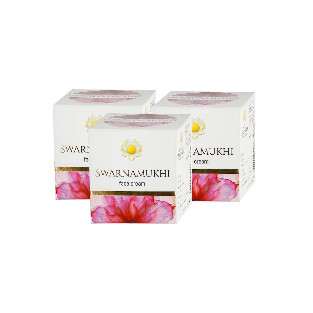 Kerala Ayurveda Swarnamukhi Face Cream| For a Natural Golden Glow |Face Cream for Dry Skin | Non-Greasy Formula| Night Cream for Dry Skin| with Kumkuma, Kamala, Manjishta, Chandana, Kanaka thailam, and Thila thailam |