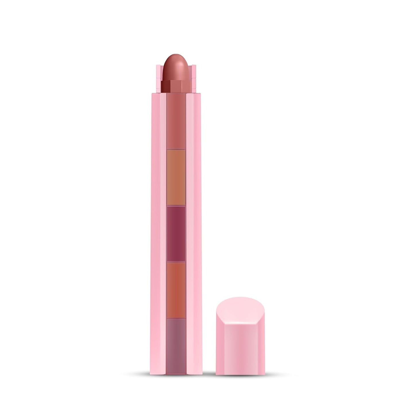 RENEE Everyday Fab 5 5-in-1 Nude Matte Lipstick | 5 Shades In 1 Stick, Matte Finish, Intense Colour Pay-off | Creamy Formula, Glides Easily, One Stroke Application | With Jojoba Oil & Vitamin E | 7.5 g