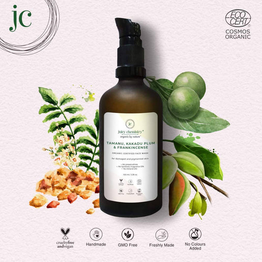 Juicy Chemistry Kakadu Plum & Frankincense Face Wash For Damaged