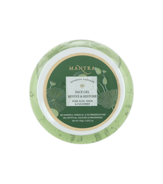 Mantra Herbal Face Gel Revive & Restore Pure Aloe Neem & Cucumber