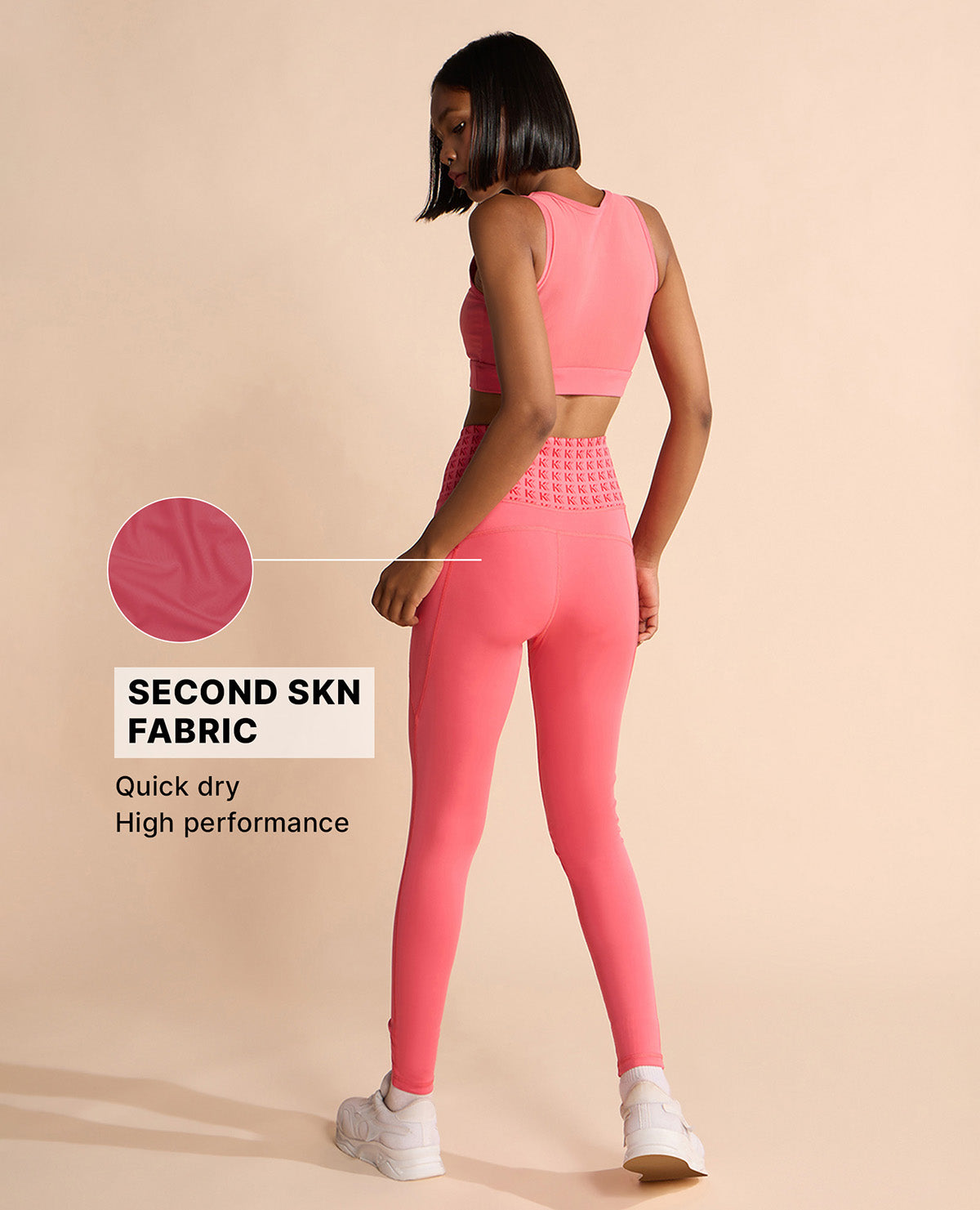Women Cross Waist Mid Rise Leggings Apple