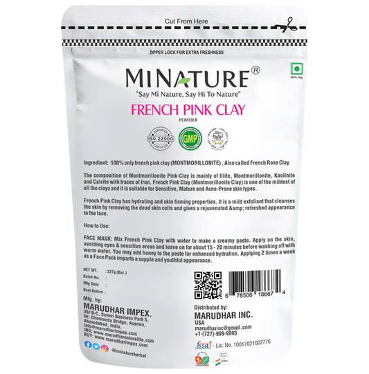 Minature French Pink Clay Powder