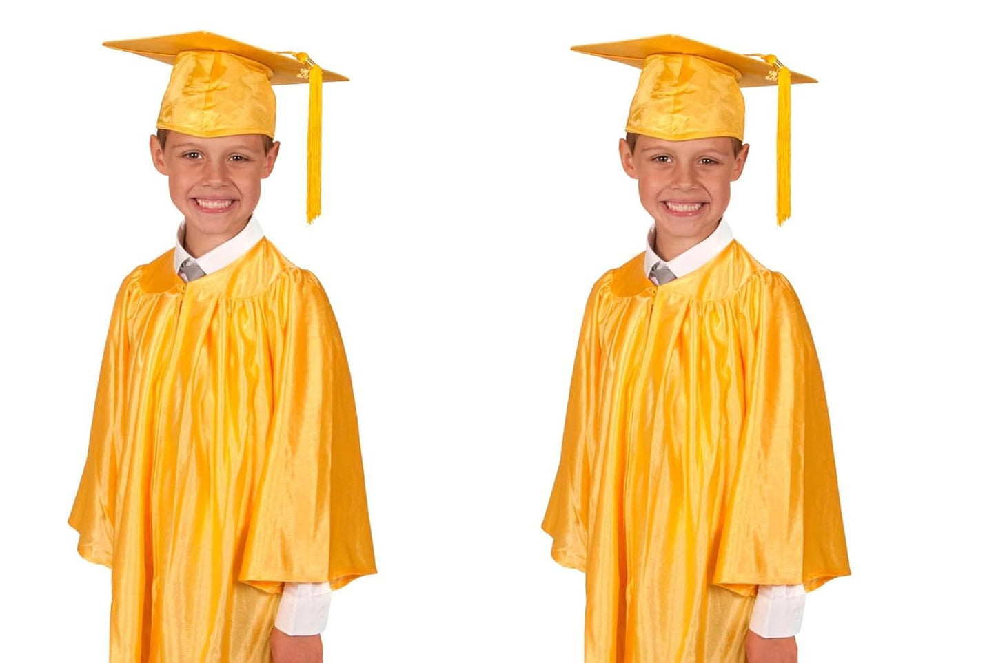 Yellow Graduation Gown Convocation Gown for Kids Costume (2-10 YRS)