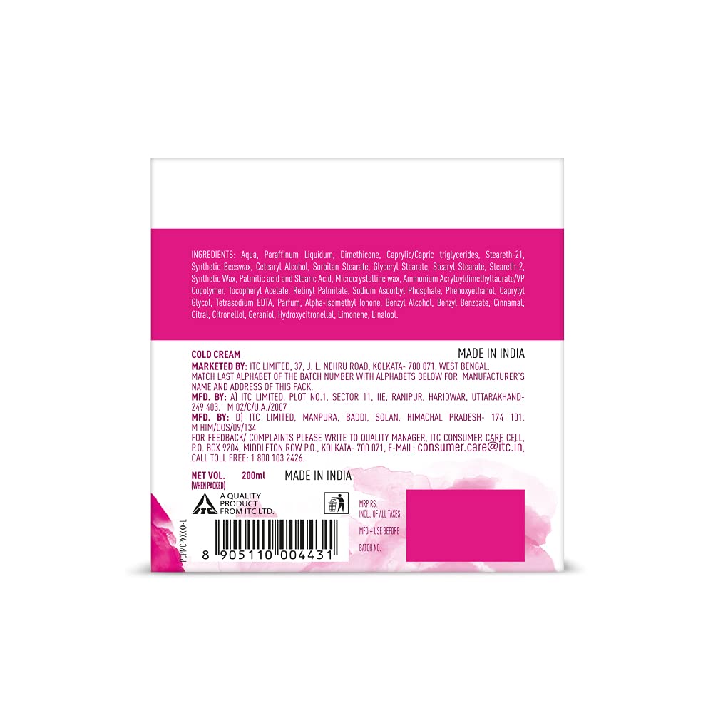 Charmis Luxury Cold Cream with Vitamins A, C, E for Radiant Skin, 200ml