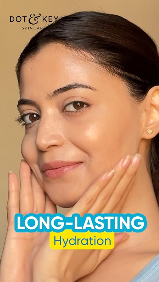 Dot & Key Blueberry Hydrate Barrier Repair Sunscreen In-Vivo Tested SPF 50+ PA++++ | With Ceramides & Hyaluronic, Hydrates & Protects Skin | Repairs Damaged Skin, Lightweight, Non-Sticky, Non-Greasy | 50g
