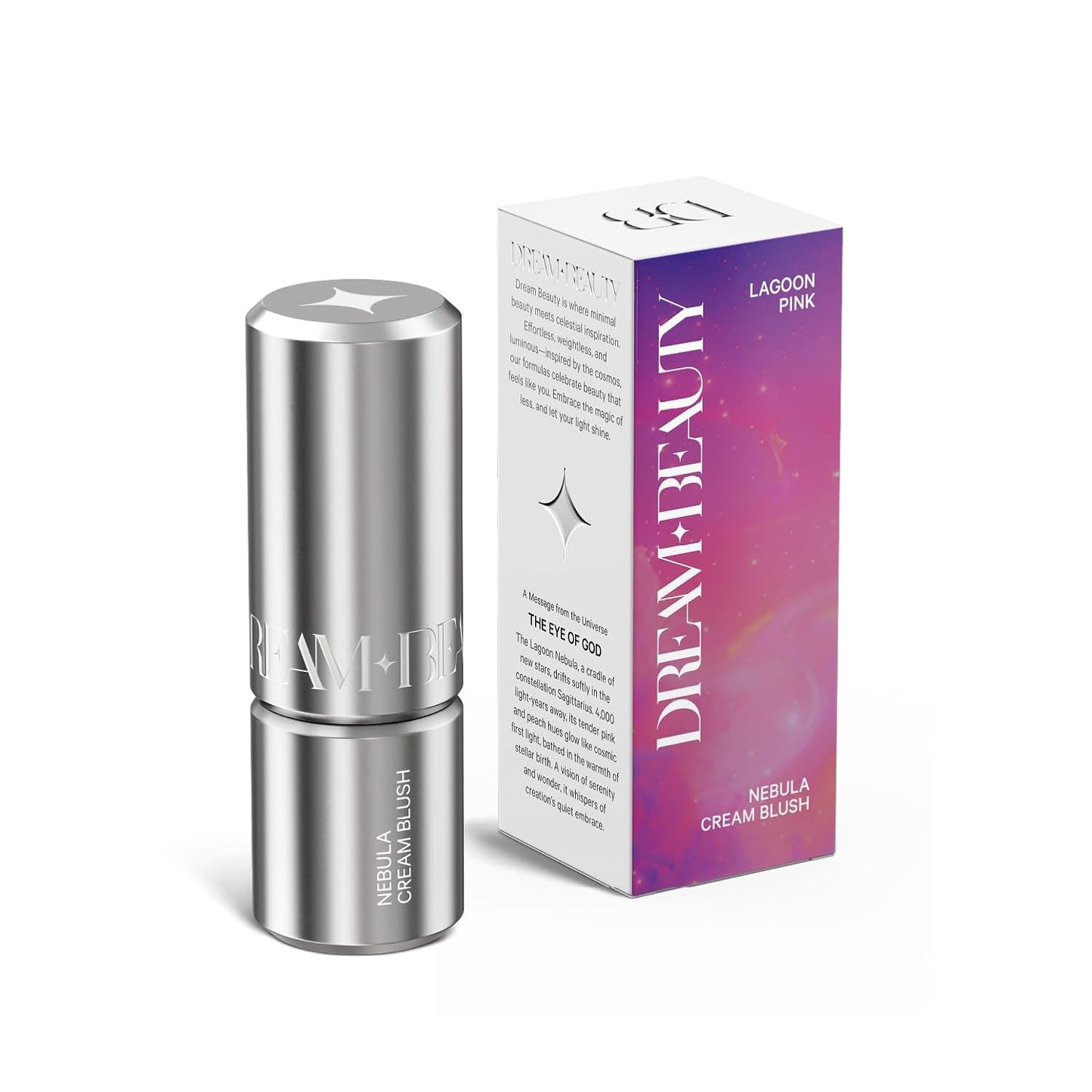 Luxury Nebula Cream Blush - Lagoon Pink, 3-in-1 Tint for Cheeks, Lips & Eyes