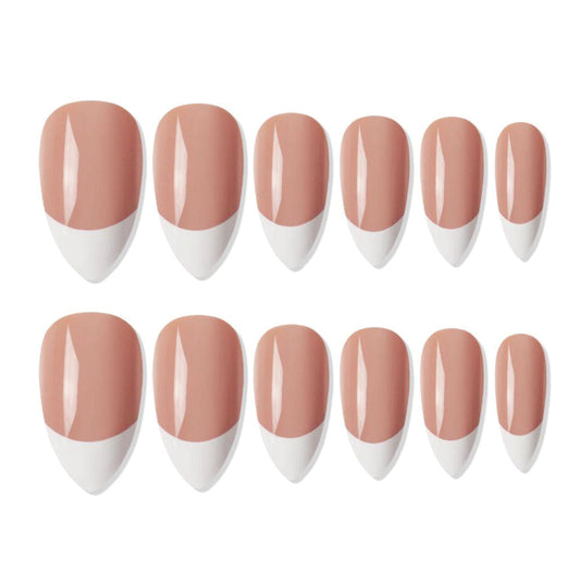 Shills Professional Reusable Press On Nails French Almond - SPN735