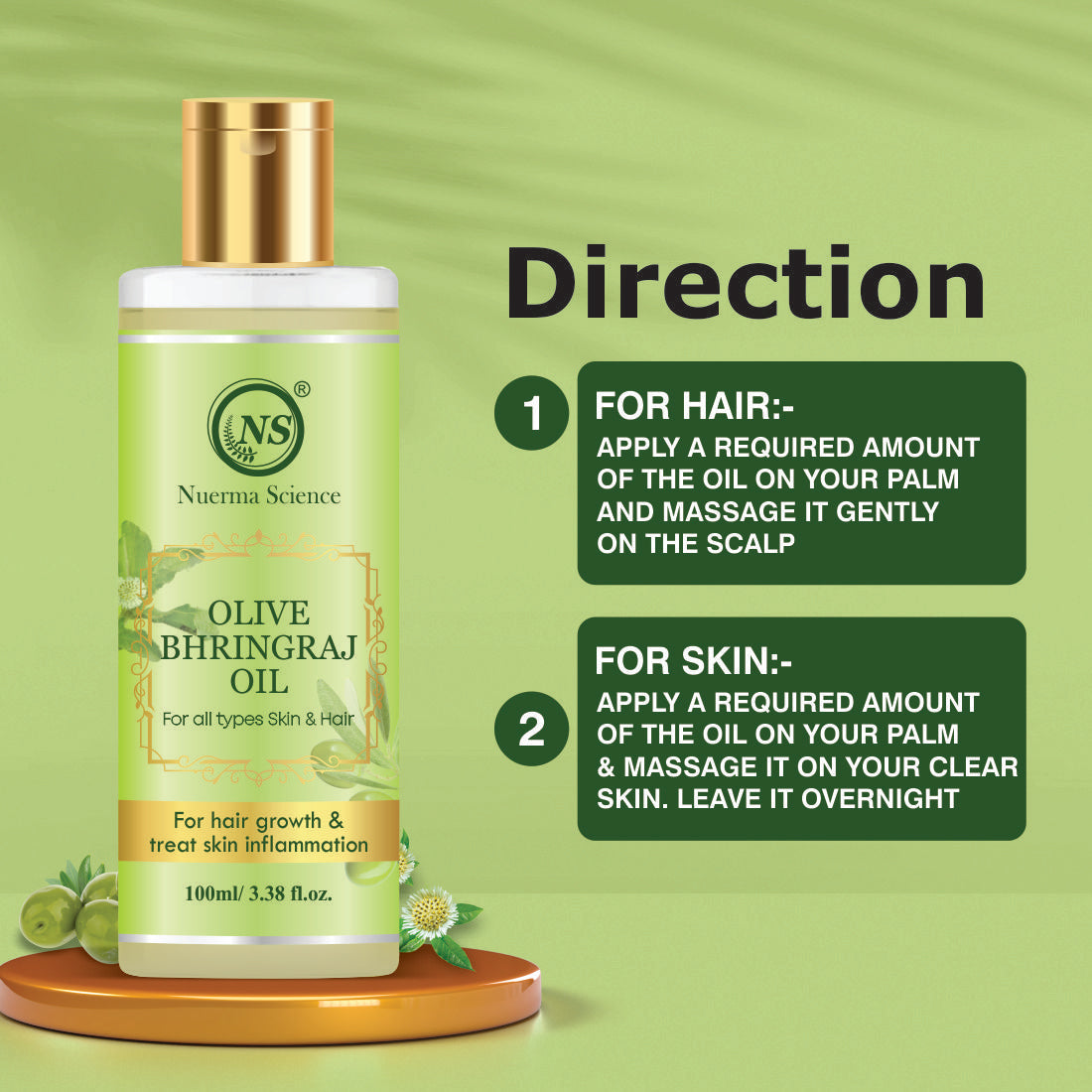 Nuerma Science Olive Bhringraj Oil