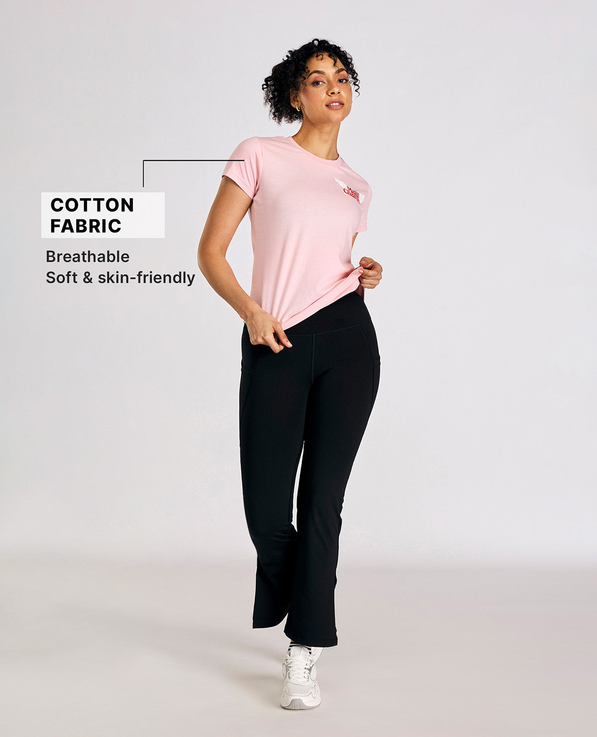 Cotton Everyday Essential Top Pink