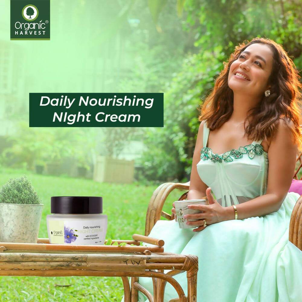 Organic Harvest Brightening Night Cream With Organic Ingredients