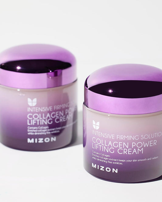 MIZON Collagen Lifting Cream 75ml - Anti-Wrinkle Moisturizer for Day & Night