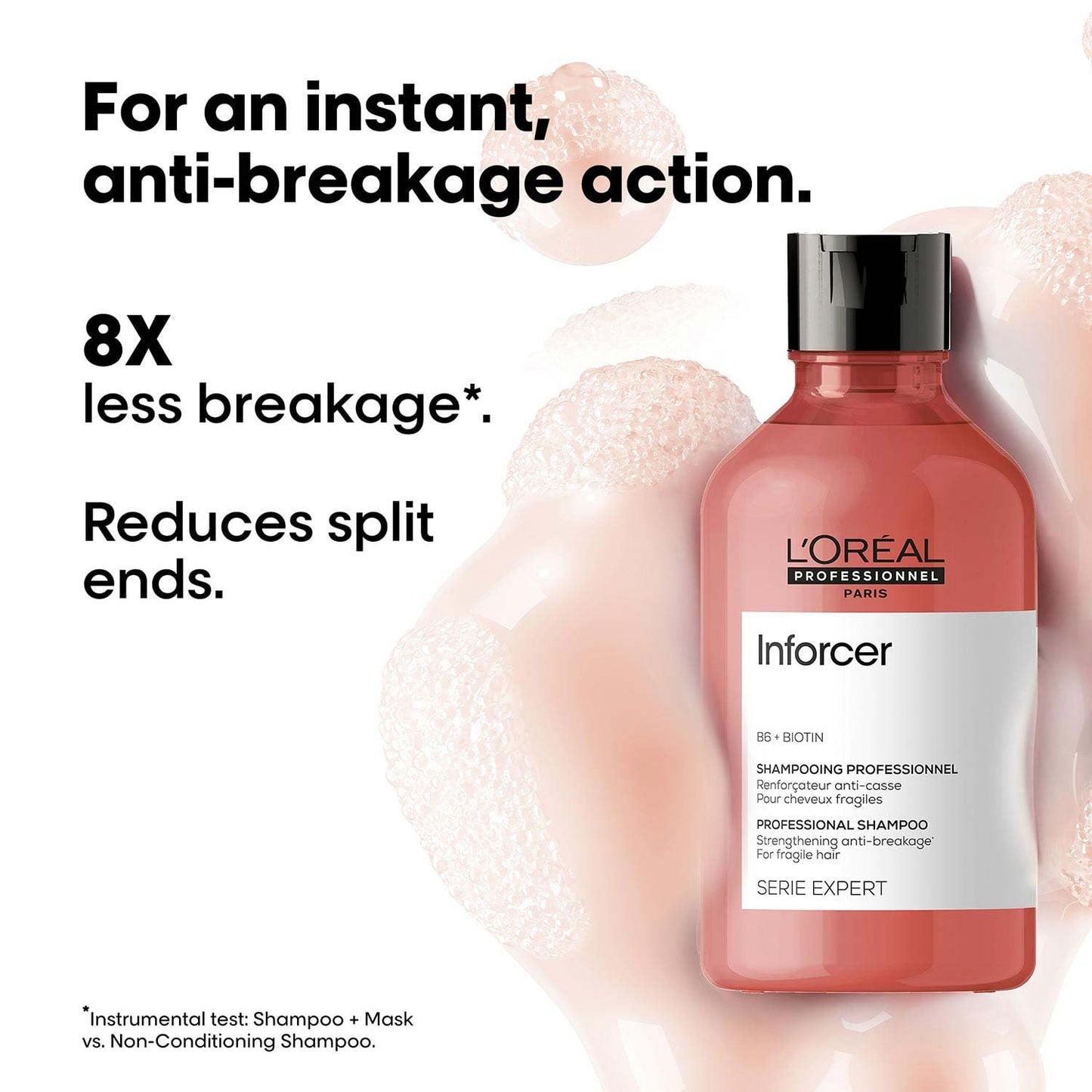 L'Oréal Professionnel Infocer Shampoo 300Ml & Hair Mask 250Gm Combo With B6 and Biotin For Breakage prone hair, Serie Expert (Pack Of 2)