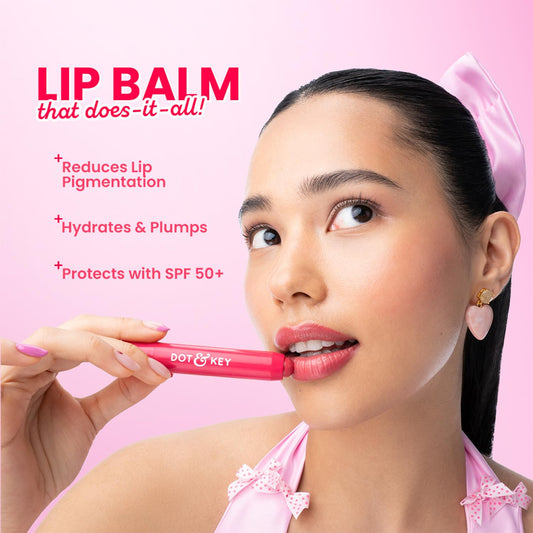 Luxury Lip Balm SPF 50+ with Kojic & Vitamin C, Strawberry Glaze, 4g
