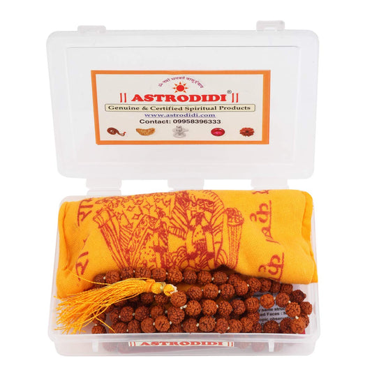 ASTRODIDI 5 Mukhi Rudraksha Mala Panchmukhi Mala for Men and Women