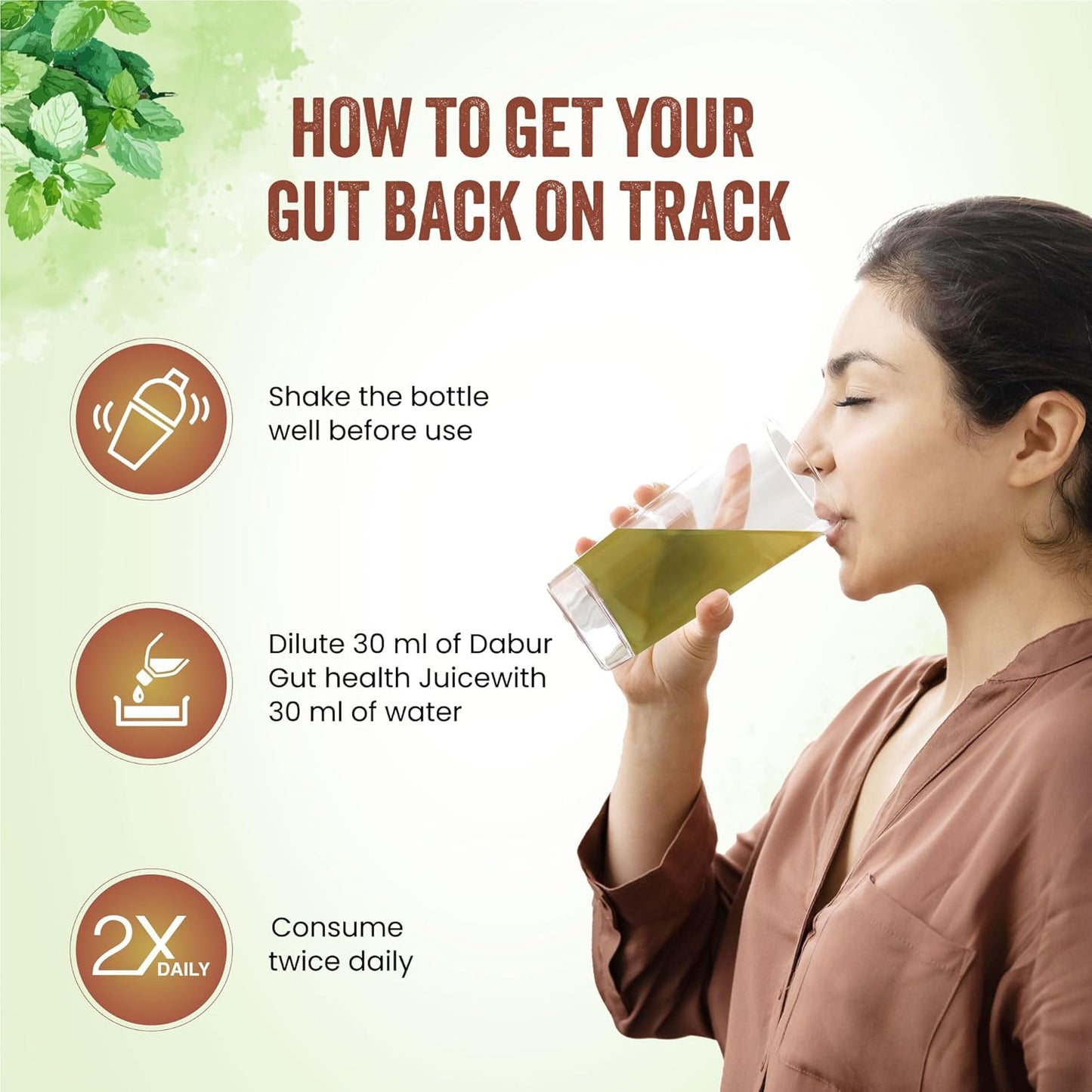 Dabur Ayurvedic Gut Health Juice 1L - Natural Digestive Care