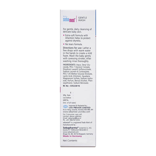 Sebamed Baby Gentle Wash, Protects Skin from Dryness
