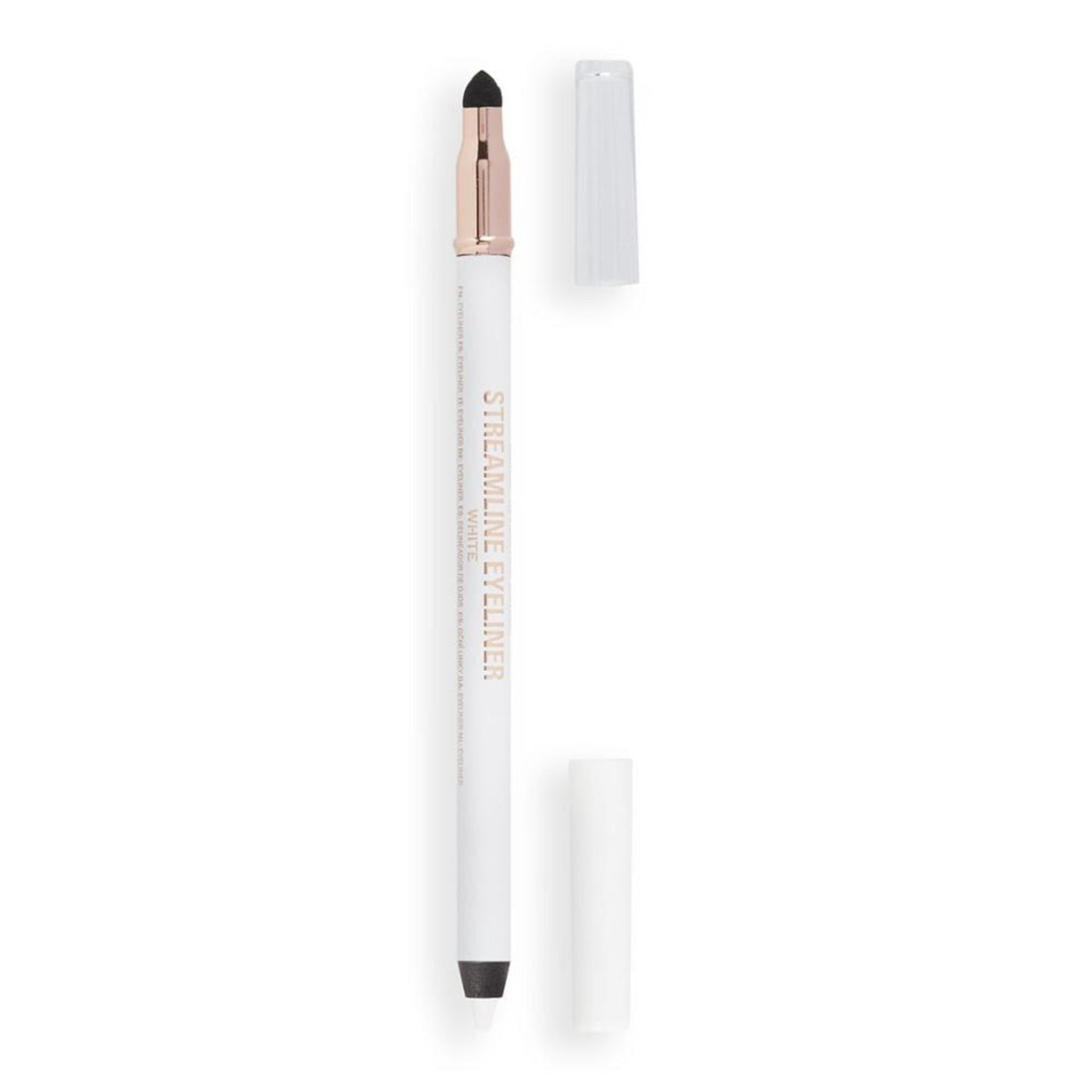 Makeup Revolution Streamline Waterline Eyeliner Pencil-Ultra Creamy Smudge Proof Smokey Looks - White