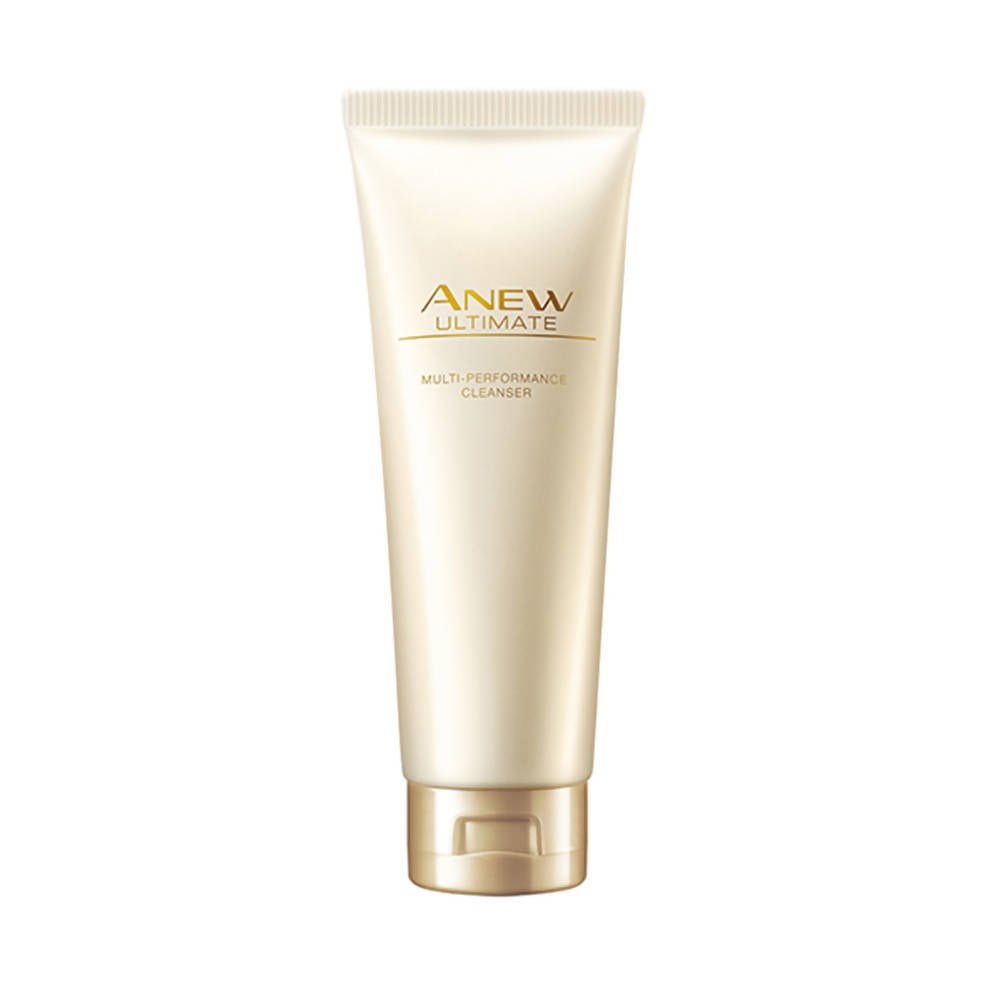 Avon Anew Ultimate Cleanser in a white tube with gold accents