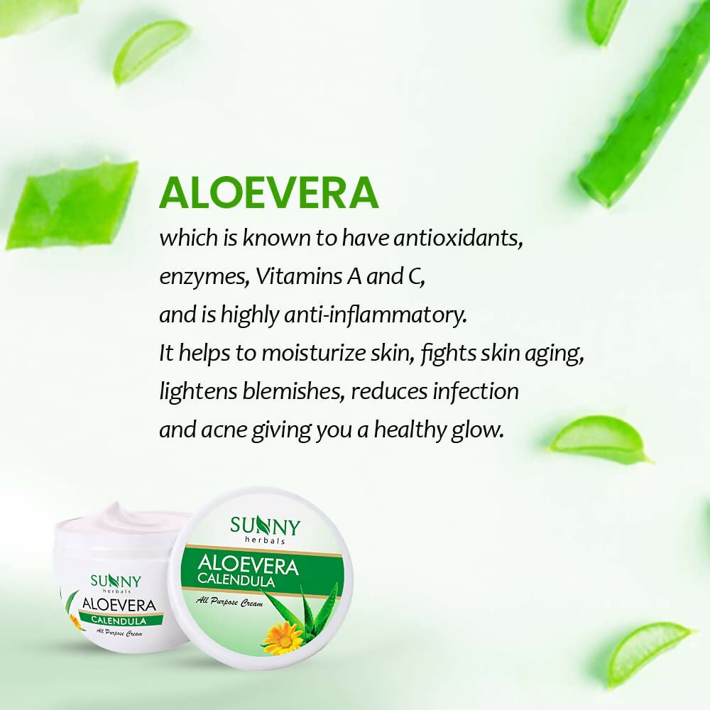 Sunny Herbals Aloevera Calendula All Purpose Cream