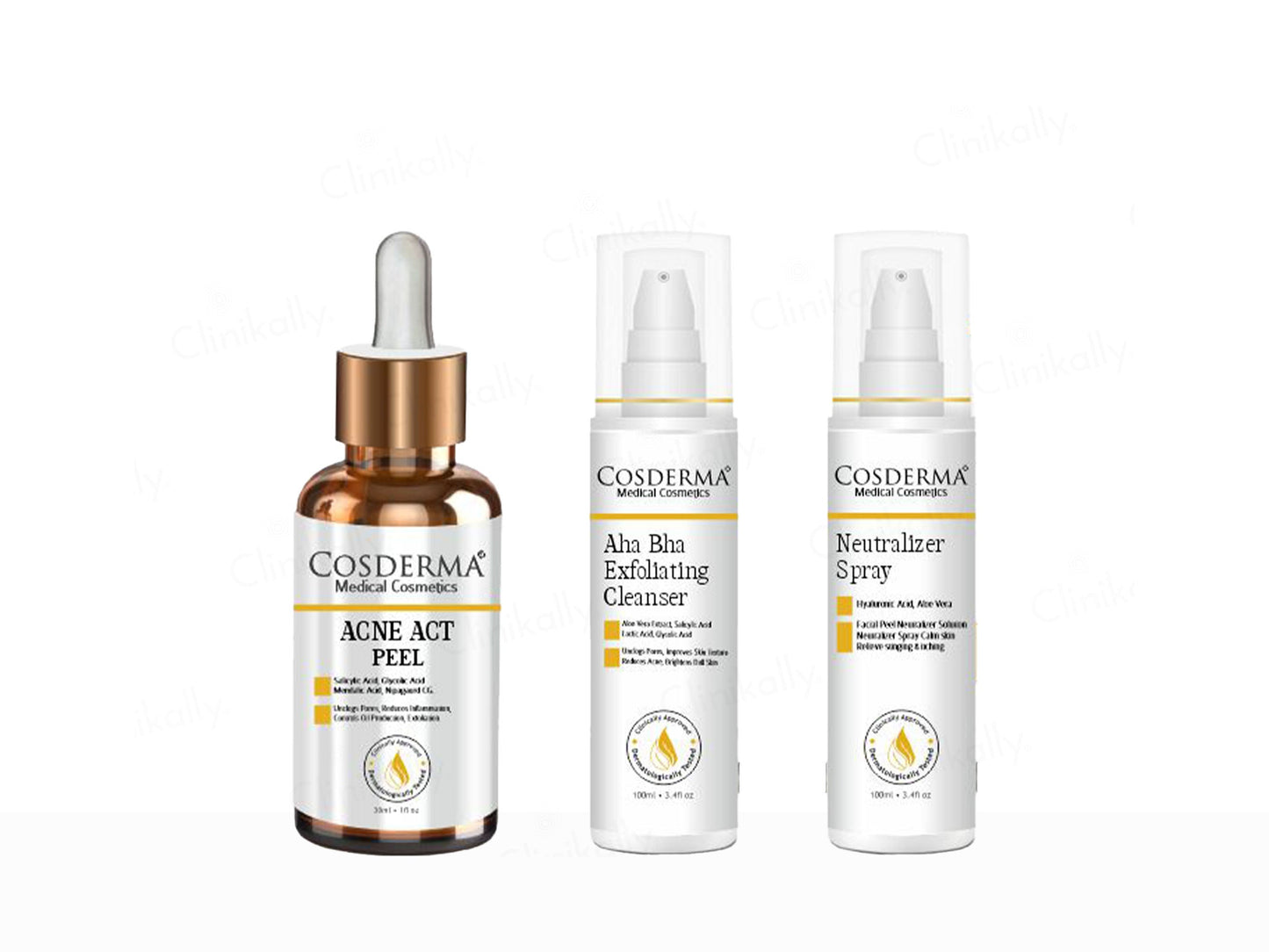 Cosderma Acne Act Gel Peel Chemical Peeling Facial Kit