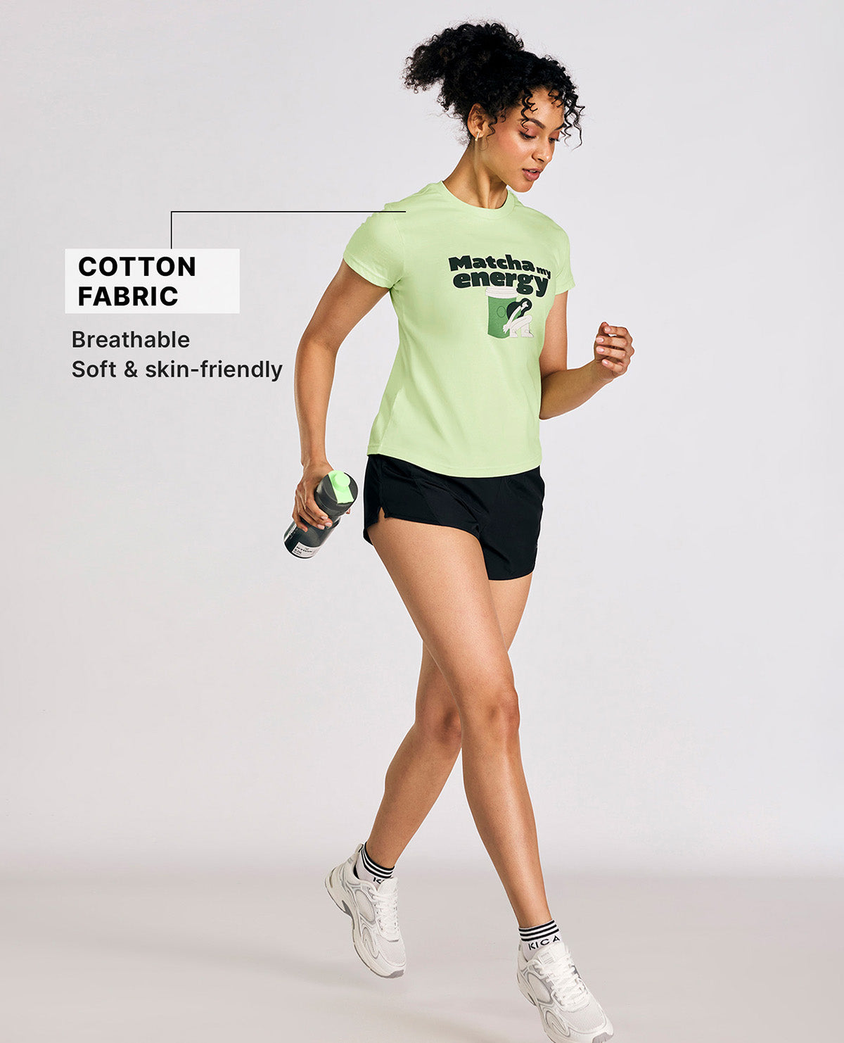 Cotton Everyday Essential Top Neon