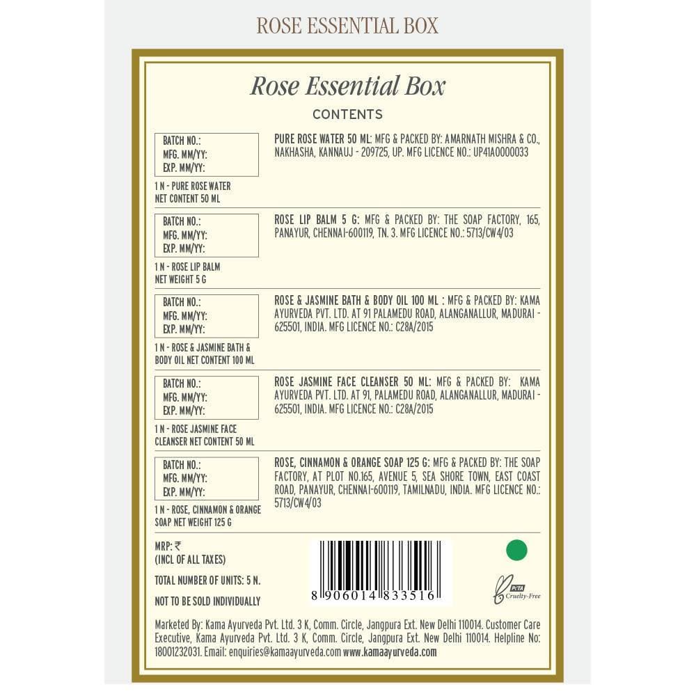 Kama AyuBoxrveda Rose Essential Gift