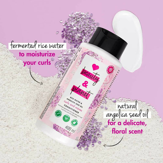 Love Beauty And Planet Rice Water & Angelica Seed Oil Curl & Waves Conditioner