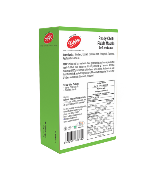 Katdare Foods Green Chilli Pickle Masala