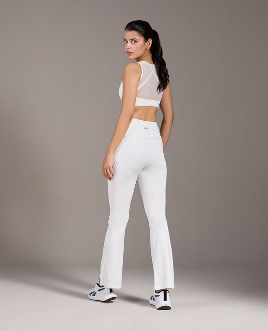 High Impact Mesh Sports Bra and Flare Pant Sets