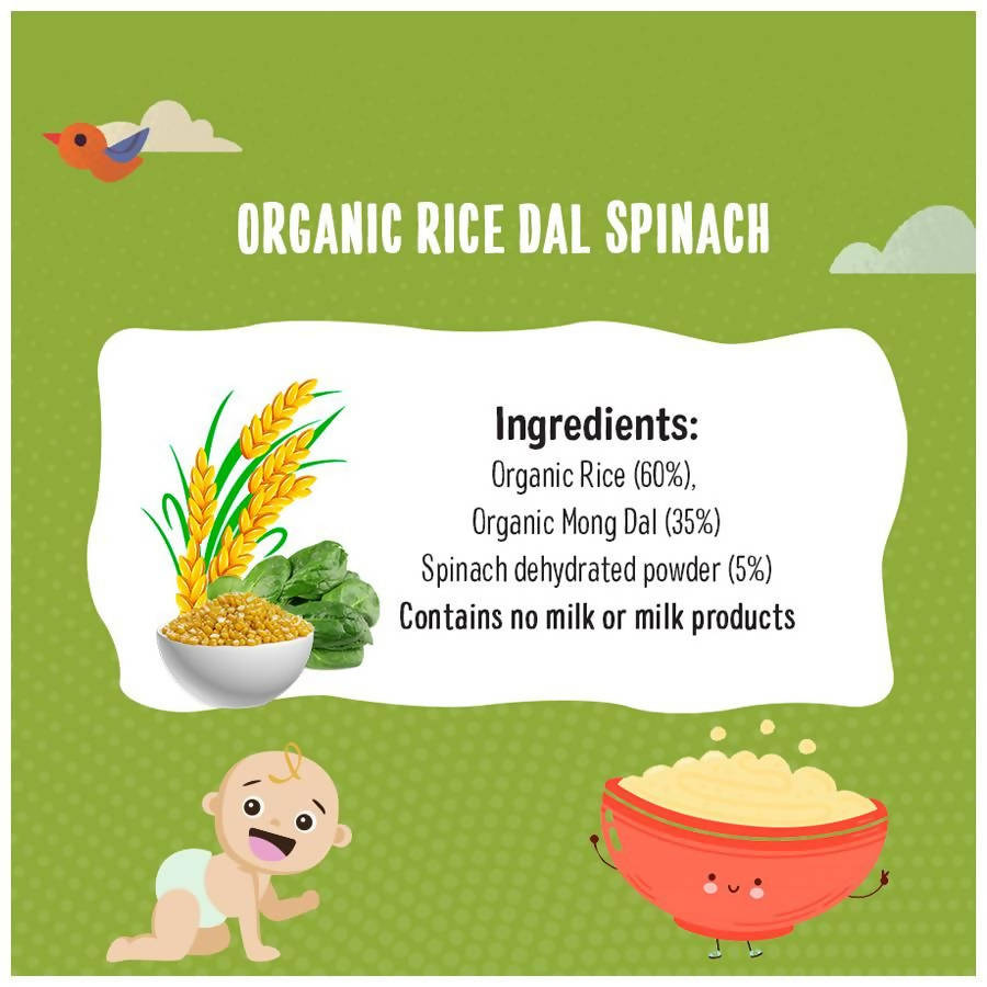 Timios Organic Rice Dal Spinach Porridge