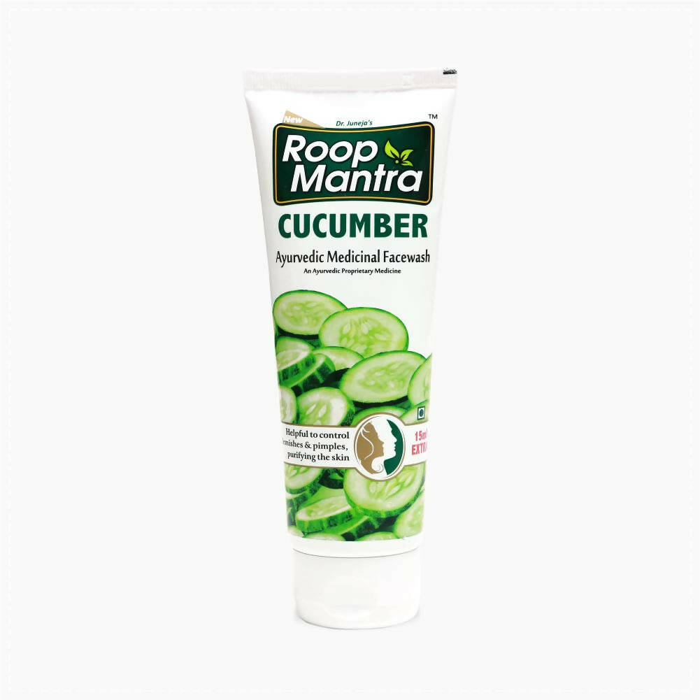 Roop Mantra Cucumber facewash tube on a white background