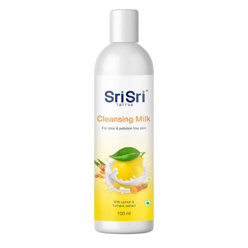 Sri Sri Tattva Cleansing Milk bottle on a white background