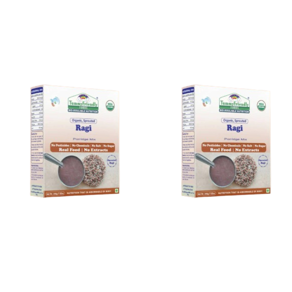 TummyFriendly Foods Certified Organic Sprouted Ragi Porridge Mix