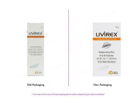 Uvirex Sunscreen Emulsion Gel SPF 50+