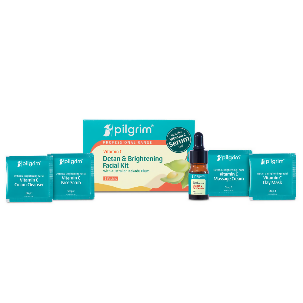 Pilgrim Vitamin C Detan & Brightening Facial Kit