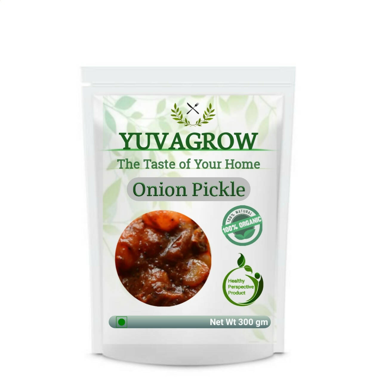 Yuvagrow Onion Pickle packaging on a white background