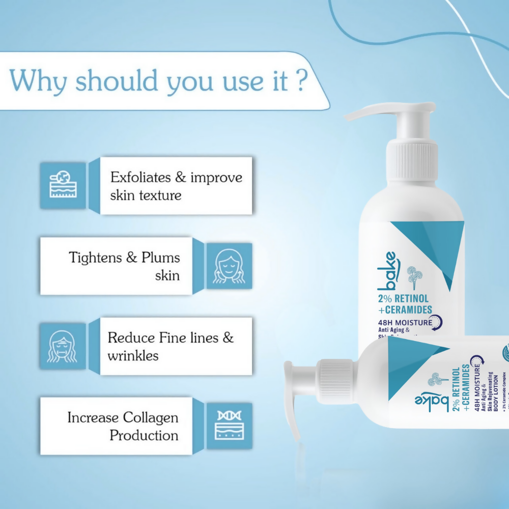 Bake 2% Retinol + Ceramides Body Lotion
