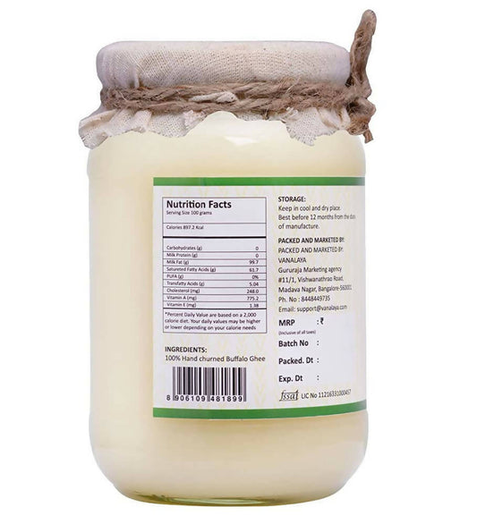Vanalaya Buffalo Ghee | Vedic Bilona Method | Churned From Curd | Pure & Natural | Buffalo Ghee