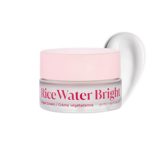 The Face Shop Rice Water Cream with Niacinamide & HA, Brightens Skin