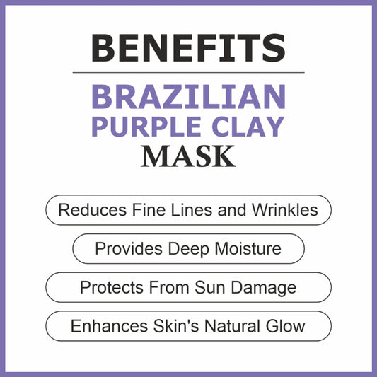 She Essentials Brazilian Purple Clay Mask For Brightening Skin