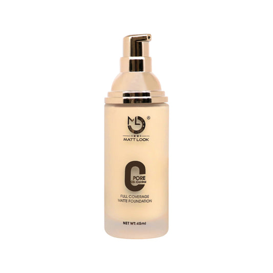 Matt Look Zero Pore Oil Control Full Coverage Matte Foundation - Pure Beige
