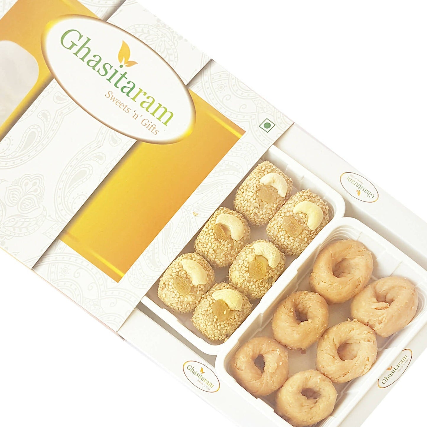 Ghasitaram Sankranti /Lohri Gifts Sweets-Til Laddoo And Khajoor Hamper