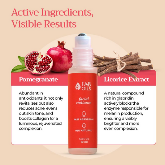Fab Oils Facial Radiance Face Oil For Glowing Skin & Even Skin Tone