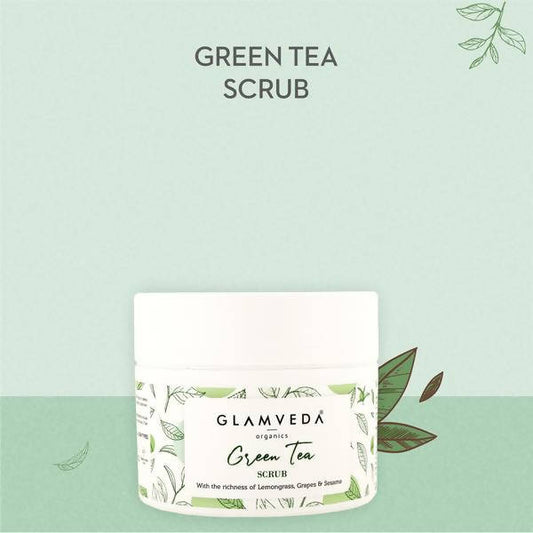 Glamveda Green Tea Recharge & Renew Scrub