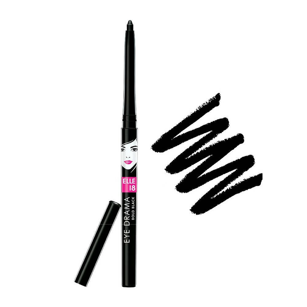Elle 18 Eye Drama Kajal-Bold Black